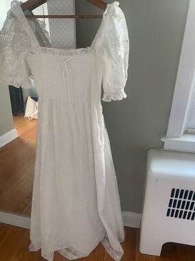 Hill House Scarlet nap dress white patchwork NWOT